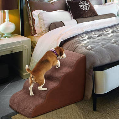 Dog bed nightstand with clearance steps